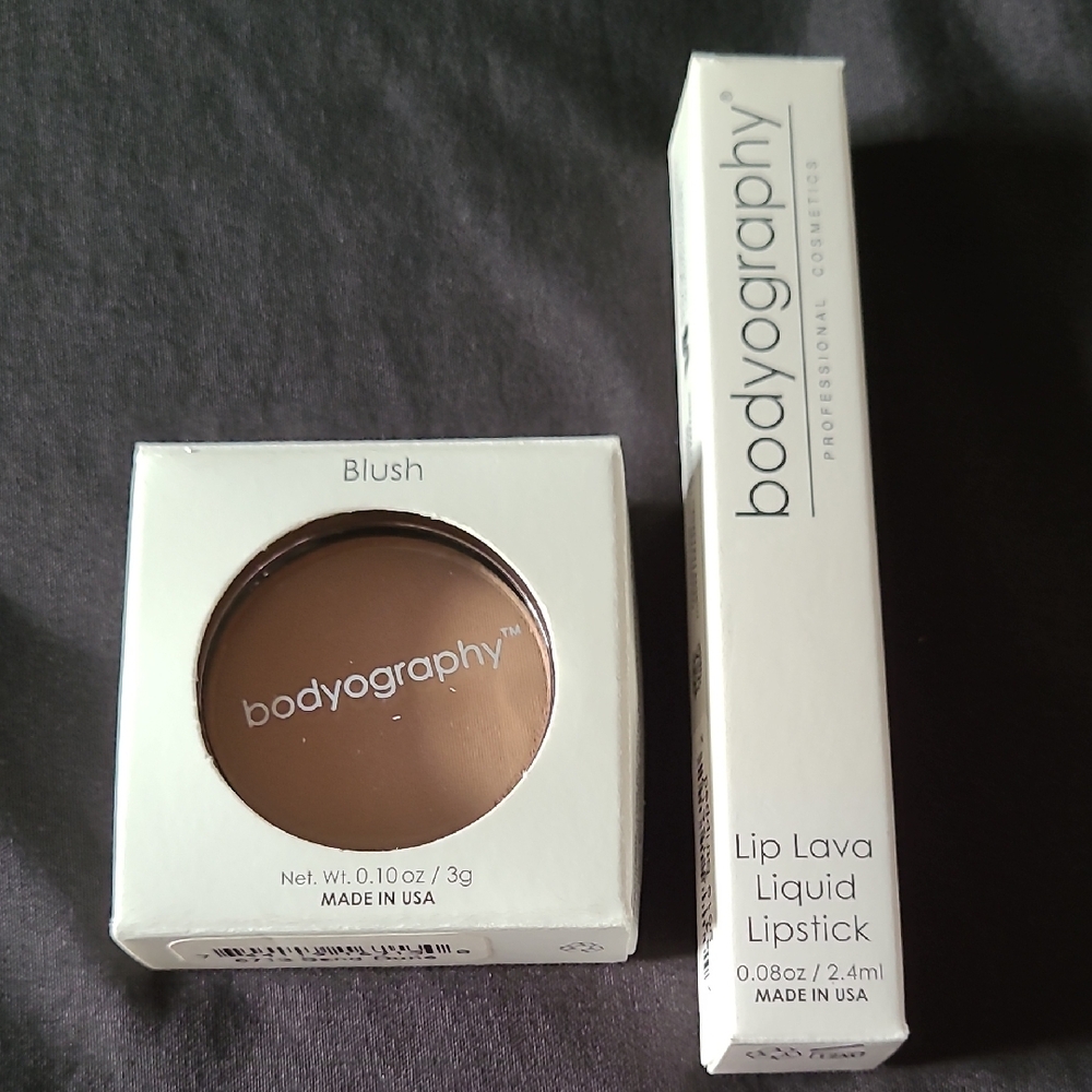 Bodyography Blush Bronzer and Lip Lava Liquid Lipstick Set